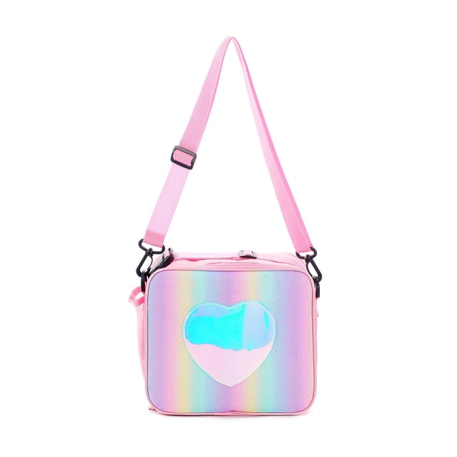 Bolsa de almuerzo con aismiento Tote con aismiento térmico pa niñas pa estudiantes Bolsa de almacenamiento Rosado SOLEDAD Contenedor de almuerzo