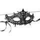 thumbnail image 3 of FELTECHELECTR Máscara de mascarada de encaje de alta gama, sexy, negra, para Halloween, con estereotipo de copa para los ojos (cabeza de espada), 3 of 6