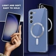 thumbnail image 6 of for Galaxy S22 Ultra Case,[Compatible with Magsafe],[10 FT Military Grade Drop Protection][Anti Yellowing] Slim Soft TPU Luxury Protective Phone Case for Galaxy S22 Ultra-Blue 11-sam s22u-10, 6 of 12