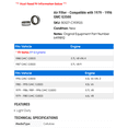 thumbnail image 2 of Air Filter - Compatible with 1979 - 1996 GMC G3500 1980 1981 1982 1983 1984 1985 1986 1987 1988 1989 1990 1991 1992 1993 1994 1995, 2 of 2