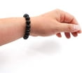 thumbnail image 5 of Natural Black Obsidian Bracelet 10MM Tibetan Mala Bead Crystal Gemstones Bracelet For Men Woman, 5 of 6