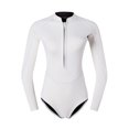thumbnail image 3 of Traje de buceo de neopreno para mujer de 2 mm, traje de baño de manga larga rosa, traje de baño coreano para mujer, traje de esnórquel, 3 of 5