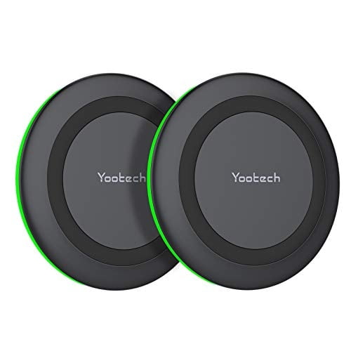 Yootech 2 Pack Cargador inalámbrico, almohadilla de carga inalámbric