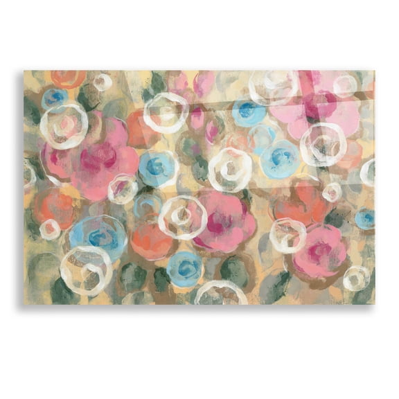 Epic Art 'Parisian Floral I' by Silvia Vassileva, Acrylic Glass Wall Art, 16"x12"