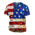 thumbnail image 3 of Yiaimeir ‌Independence Day Print Casual Round Neck T-Shirt Men's Short Sleeved‌, 3 of 4