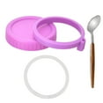 thumbnail image 1 of Couvercles de Pots Mason - Couvercles de Pots Mason en Plastique Colorés à Ouverture Régulière, Couvercles de Mise en Conserve Étanches avec Anneaux en Silicone pour Pots Ball, Pots Kerr, Couvercles et Capuchons Réutilisables pour Pots Mason, 1 of 5