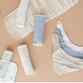 thumbnail image 7 of Crane Baby Muslin Baby Burp Cloths, Lightweight Absorbent Burp Cloth, Sea Life Jellyfish, Set of 3, 7” x 20”, Newborn Baby Essentials, Burp Cloths Baby Boy, Burp Cloths Baby Girl, Newborn Essentials, 7 of 7
