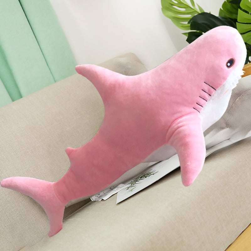 Plush Toy Pillow, Giant BlueSharks Stuffed Animal Toy Soft Doll Plush Hugging Pillow Cute Room