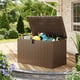 thumbnail image 2 of Yeshouse Caja de resina para terraza de 130 galones, impermeable, con tapa con cerradura y resistente a los rayos UV, ideal para guardar cojines y muebles de patio, jardín, patio y piscina, 2 of 7