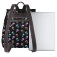 thumbnail image 3 of Fotbe purple cyan brown Skull Mochila Bolso con Estampado para Mujer, Mochila Antirrobo de Nylon Impermeable, Bolsa Ligera de Hombro, 3 of 4