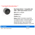 thumbnail image 2 of Rear Engine Mount - Compatible with 2000 - 2004 Toyota Avalon 3.0L V6 2001 2002 2003, 2 of 2