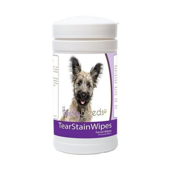 Healthy Breeds 840235178705 Skye Terrier Tear Stain Wipes - 70 Count