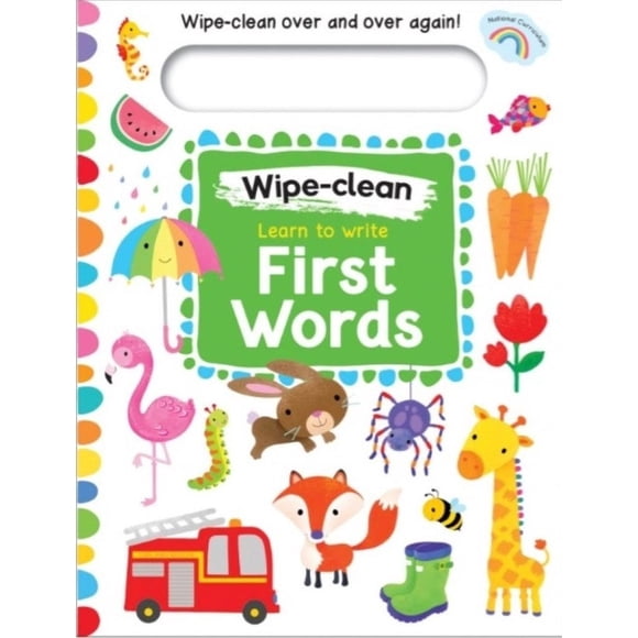 Wipe-clean: learn to write first words Sandcastle Books Pasta Dura