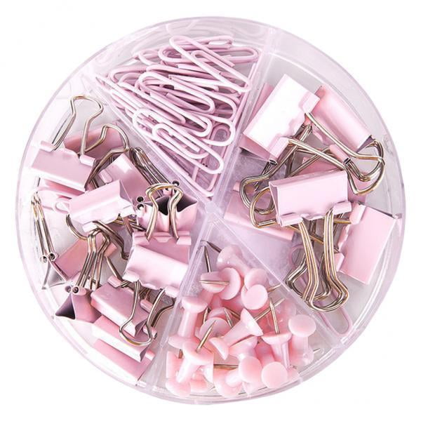 Clips para carpetas,clips para carpetas,abrazaderas pequeñas de varios tamaños,suministros de oficina,72 piezas,kits de clips para carpetas de colores,kits de clips para carpetas de varios