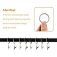 thumbnail image 5 of 44 Pack Curtain Rings with Clips, Black Curtain Hooks Hangers, Rustproof Metal Drapery Rings for Hanging Drapes Bows Tension Rod, 1" Interior Diameter, Fits up to 5/8 in Curtain Rod, 5 of 7