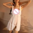 thumbnail image 6 of uublik 2 Piece Pajamas For Women Valentine's Day Night Gowns Soft Loungewear Sleepwear White, 6 of 6