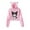 Pink, variant on Kuromi Anime Onegai My Melody Merch Hoodies Sweatshirts for Girls Cat Ear Crop Top Hoodie Youth