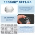 thumbnail image 3 of Uxcell Diameter 30mm Flat Convex Lens, 2 Pcs Height 14mm High Borosilicate Glass LED Optical Convex Condenser Lens with Edge for Flashlight Car Bike Head Lamp Spotlight, Clear 2mm, 3 of 5