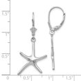 thumbnail image 3 of 14K White Gold Dancing Starfish Leverback Earrings TF1840W, 3 of 3