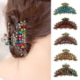 thumbnail image 2 of 5 piezas de pinzas para el cabellero de mujer con de imitación, pinza de cabellero de cristal, accesorios para el cabe para mujeres iñas Jinwen Garra de pelo grande para mujer, 2 of 8