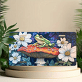 thumbnail image 6 of 1 Pcs 2D Flat License Plate Covers & Frames, Frog on Mushroom For Decorative Front, Waterproof For Decoration Aluminum License Plate Covers & Frames Cover For Men Women, 12" X 6", 6 of 7