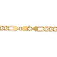 thumbnail image 4 of Solid 10K Yellow Gold Big Heavy 6.0mm Concave Figaro Chain Necklace 20" - with Secure Lobster Lock Clasp, 4 of 5