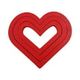 thumbnail image 2 of Décoration Maison Cœur en Bois Rouge Centre de Table Rustique de la Saint-Valentin Panneau en Forme de Centre de Table pour Cheminée de la Saint-Valentin Décoration Maison, 2 of 9
