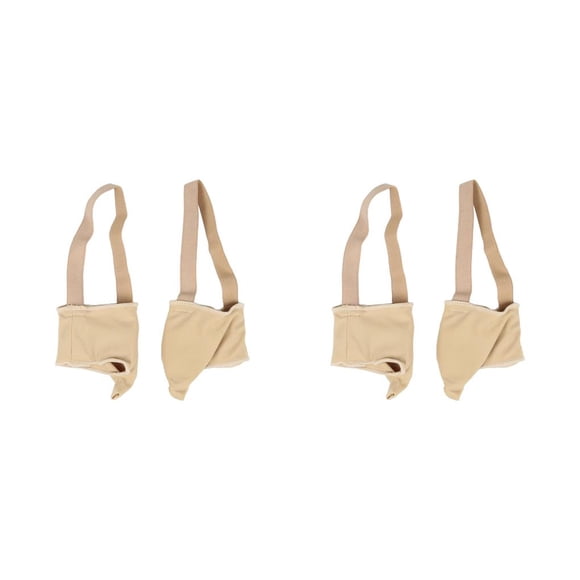 Qarigey Sastre Juanete Corrector Pinky Toe Separator Manga Escudo 2piezas Color de piel 1 par L