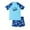 1-Sky Blue, variant on ZTKWD 2pc Boys' Short Sleeve Rashguard Swim Shirt Swim Trunks Swimwear Sets 4-15 Years Beach