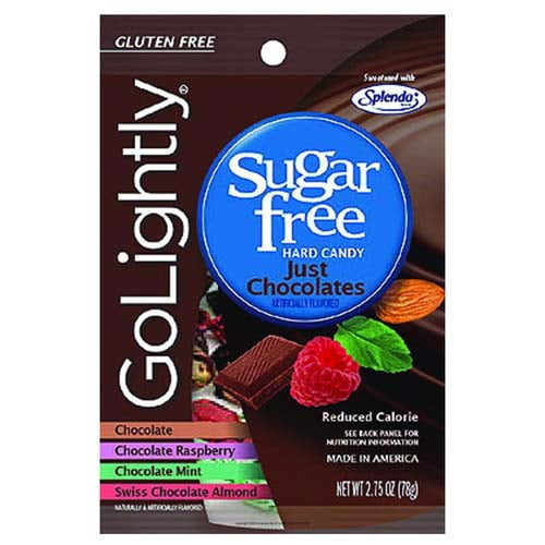 Golightly Sugar Free Hard Candy, Just Chocolates 2.75 Oz