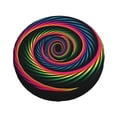 thumbnail image 4 of LNWH Abstract Rainbow Vortex Art Pattern Waterproof Spare Tire Cover, Universal Spare Tire Wheel Covers 14 inch, 4 of 8