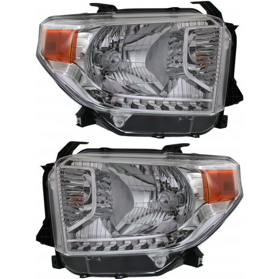 For Toyota Tundra Headlight 2014 15 16 2017 Pair Driver and Passenger Side Type 2 w/ Level Adjuster For TO2502219 | 81150-0C091