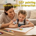 thumbnail image 5 of DIY Paint Paper Kite Set Parent child School Painting Course Fly Tail Kites Gingham Fun Game, 5 of 5