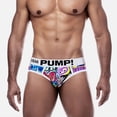 thumbnail image 2 of Bomba Personalidad Hombres Ropa Interior Estilo Graffiti Calzoncillos Para Hombre Moda Deportes Transpirable Breve U Convexo MP223, 2 of 4