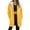 Yellow, variant on Women's Fleece Long Jackets Front Zip Hooded Drawstring Cardigan Thermal Casual Fall Winter Coat With Pockets (XL, Yellow)