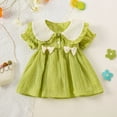 thumbnail image 2 of Bearichfupo Toddler Girls Short Sleeve Bowknot Ruffles Princess Dress Dance Party Dresses Clothes, Sizes 12-18 Months, 2 of 6