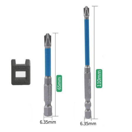 

SUKIY 65Mm 110Mm Magnetic Special Slotted Cross Screwdriver Bit For Electrician Fph2