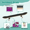 thumbnail image 4 of 31'' Complete Skateboard 7 Layer Canadian Maple Double Kick Deck Skateboards leopard collage work mixed color camouflage motif beautiful Skate Board for Beginner Adult Gifts, 4 of 5