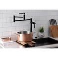 thumbnail image 4 of Kingston Brass KS8700DKL Kaiser Deck Mount Pot Filler Faucet, Matte Black, 4 of 8