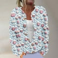 thumbnail image 2 of QATAINLAV Knitted Sweaters for Women Christmas Ugly Graphic Sweater Tops Casual Oversized Long Sleeve Button Up Cardigan Jacket, Multicolor, XXXXXL, 2 of 6