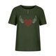 thumbnail image 1 of Blusa de manga corta con cuello redondo para mujer a la moda, camisetas sueltas con estampado Fridja  hjk4936, 1 of 5