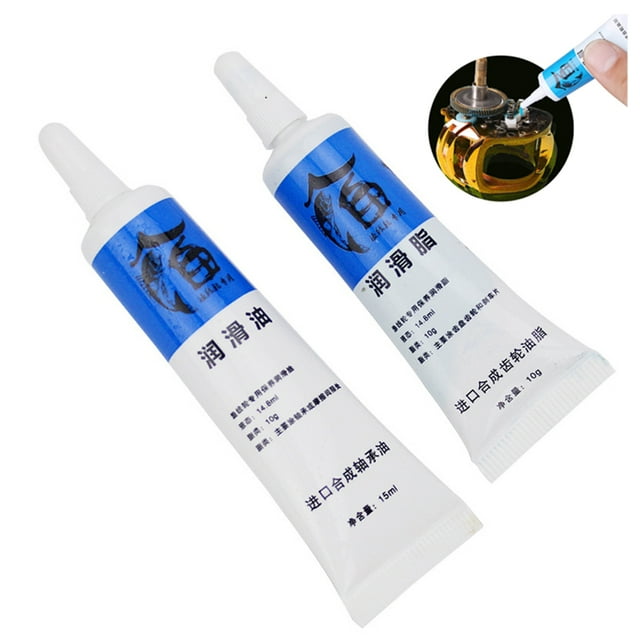 Aceite lubricante para carrete de pesca con grasa, rodamientos de carrete metálico, herramientas de mantenimiento de carrete de pesca