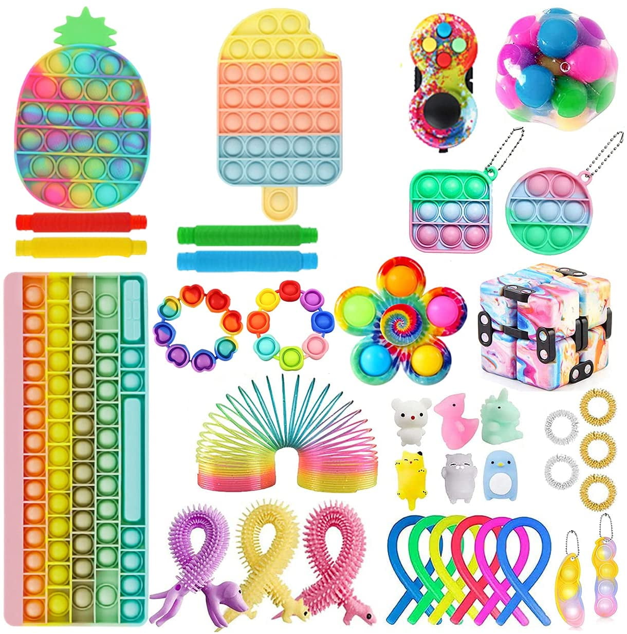 HTAIGUO Fidget Pack Fidget Toy Set AntiAnxiety Tools, Big Sensory