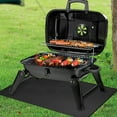 thumbnail image 6 of Shoreew 122/152/182x100CM BBQ Grill Fireproof Mat Heat Resistant Flame Retardant Anti-slip Deck Patio Outdoor Grass Lawn Floor Protection Rug Fireplace Hearth Pad, 6 of 7