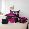 thumbnail image 4 of YST Girls Racing Car 7-Piece Extreme Sports Bedding Set, Pink Race Car Comforter, Queen Size, 4 of 4