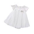 thumbnail image 2 of LYMAYTER ‌‌Baby Girl Smocked Romper Bubble Bodysuit Mesh Tulle Princess Dress Cake Smash Outfit‌ 3-24M‌‌‌, 2 of 8