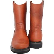 The Western Shops Mens Pull-On Leather Soft Toe Work Boot