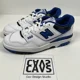 thumbnail image 5 of New Balance 550 White Team Royal Blue Black Sneakers BB550SN1 - Men's Size 8, 5 of 6