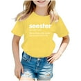 thumbnail image 1 of TZEWGL Summer Short Sleeve Letter Printed Tunic Tees For Child Clothes For Baby size 13-14T, 1 of 4