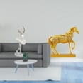 thumbnail image 2 of 2 Pieces Horse Figurine Ballet Girl Statue Modern Art Resin Sculpture for Bookshelf Desk Fireplace Entryway, 2 of 8